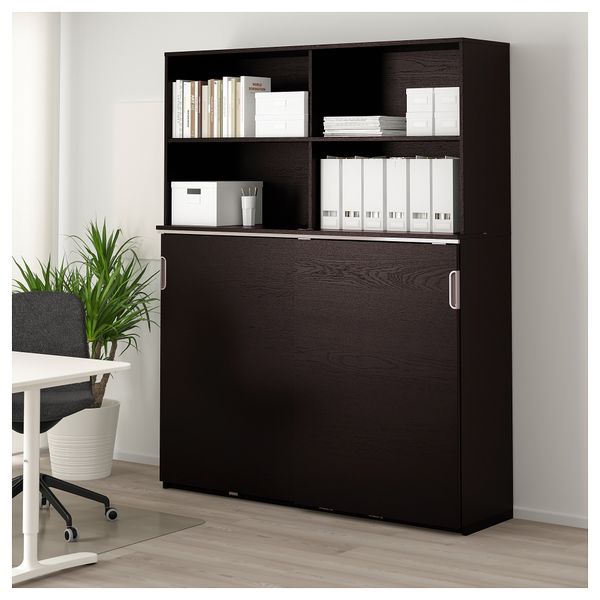 Комбинация для хранения с дверцами ГАЛАНТ, белый (160x200 см) - схема-чертеж с размерами