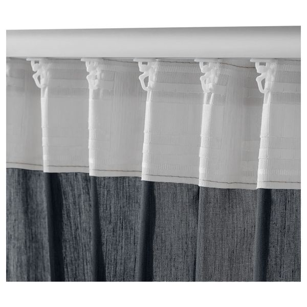 Гардины, 1 пара ВИВАН, черный (145x300 см) - фото 3