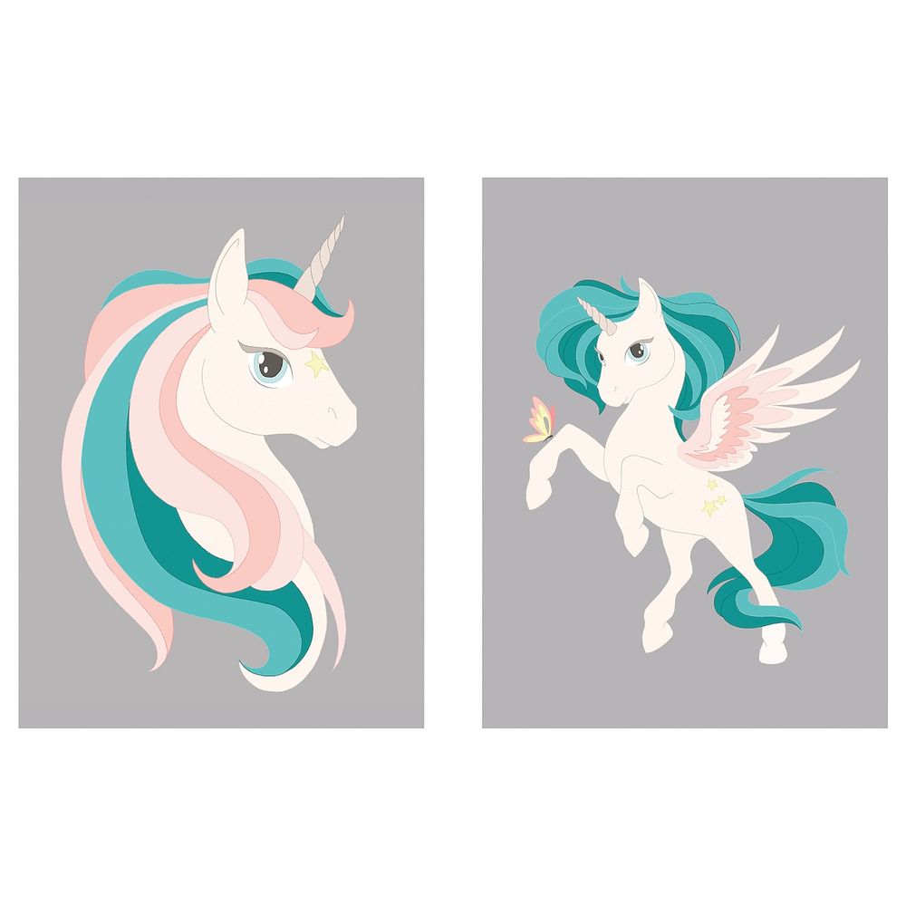 Картина, Волшебный единорог 28x38 см IKEA PJÄTTERYD ПЬЕТТЕРИД 704.919.76 - фото 1