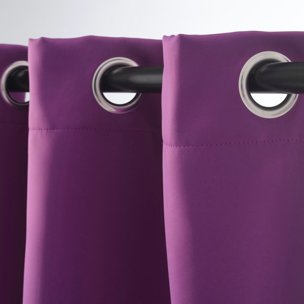 Гардины, блокирующие свет, 1 пара, сиреневый 145x300 см IKEA ХИЛЛЕБОРГ 604.250.34 - схема-чертеж с размерами