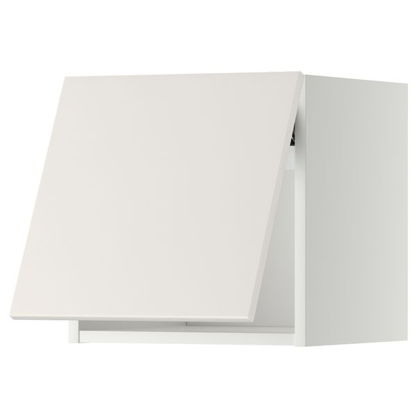 Горизонтальный навесной шкаф МЕТОД, белый, Веддинге белый - схема-чертеж с размерами