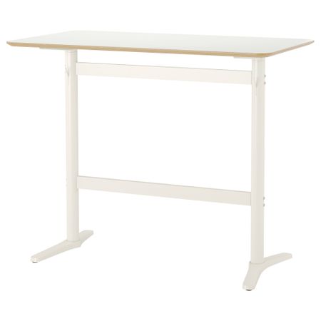 Барный стол БИЛЬСТА, белый, белый (130x70 см)