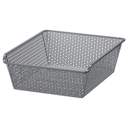 Металлическая корзина, с рисунком, темно-серый, 50x58 см IKEA KOMPLEMENT КОМПЛИМЕНТ 302.573.29