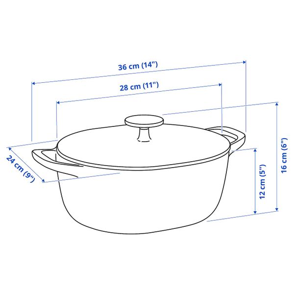IKEA, дополнительный ракурс - схема-чертеж с размерами