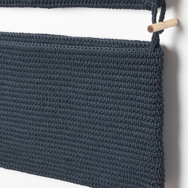 Подвесной модуль для хранения, синий 35x90 см IKEA NORDRANA НОРДРЭНА 104.206.42 - схема-чертеж с размерами