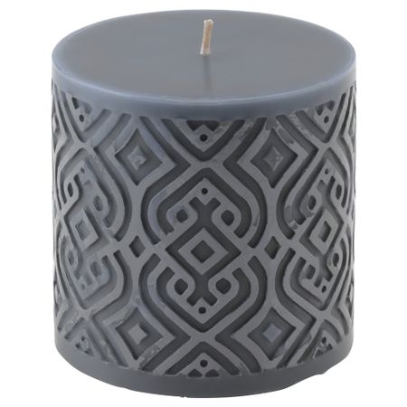 Неароматическая свеча формовая ВИНТЕР 2015, серый (9 см)