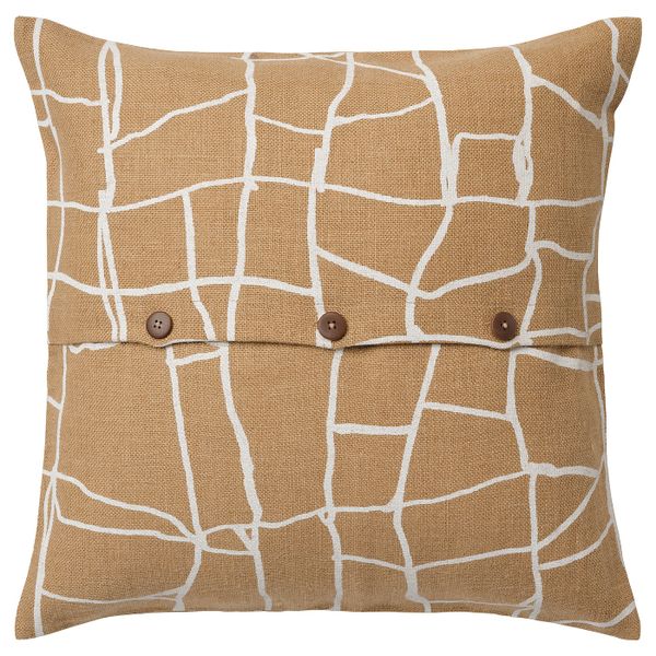 Чехол на подушку, джут белый, 50x50 см IKEA ВЭРМЕР 104.460.91 - фото 2