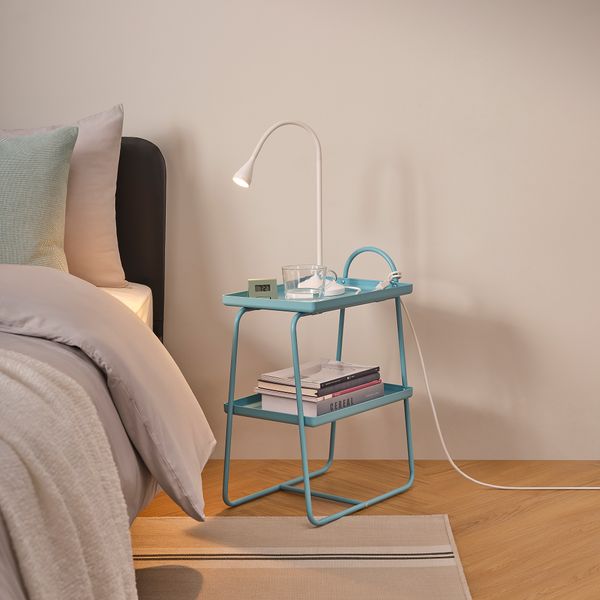 Прикроватная тумба, полочный модуль, синяя бирюза IKEA HATTÅSEN 905.841.92 - фото 4