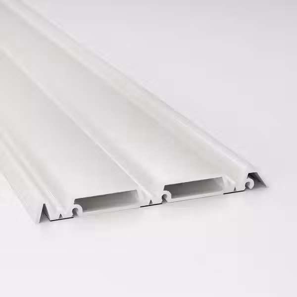 SKYTTA Направляющая для раздвижной двери - 3 паза белый - схема-чертеж с размерами