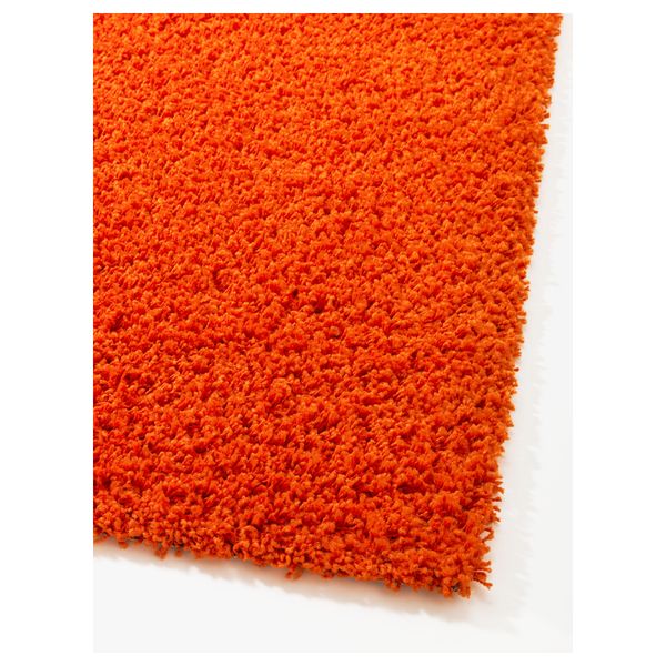 Ковер, длинный ворс ХАМПЭН, оранжевый (80x80 см) - фото 2