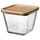 IKEA 365+ Контейнер для продуктов с крышкой - четырехугольной формы стекло/бамбук 1.2 л