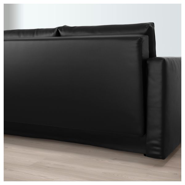 Диван-кровать 3-местный ФРИХЕТЭН, Бумстад черный - схема-чертеж с размерами