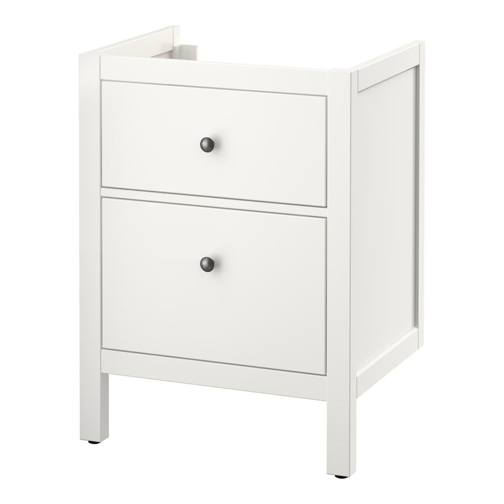 Шкаф для раковины с 2 ящ, белый 60x47x83 см IKEA HEMNES ХЕМНЭС 303.690.20 - фото 1
