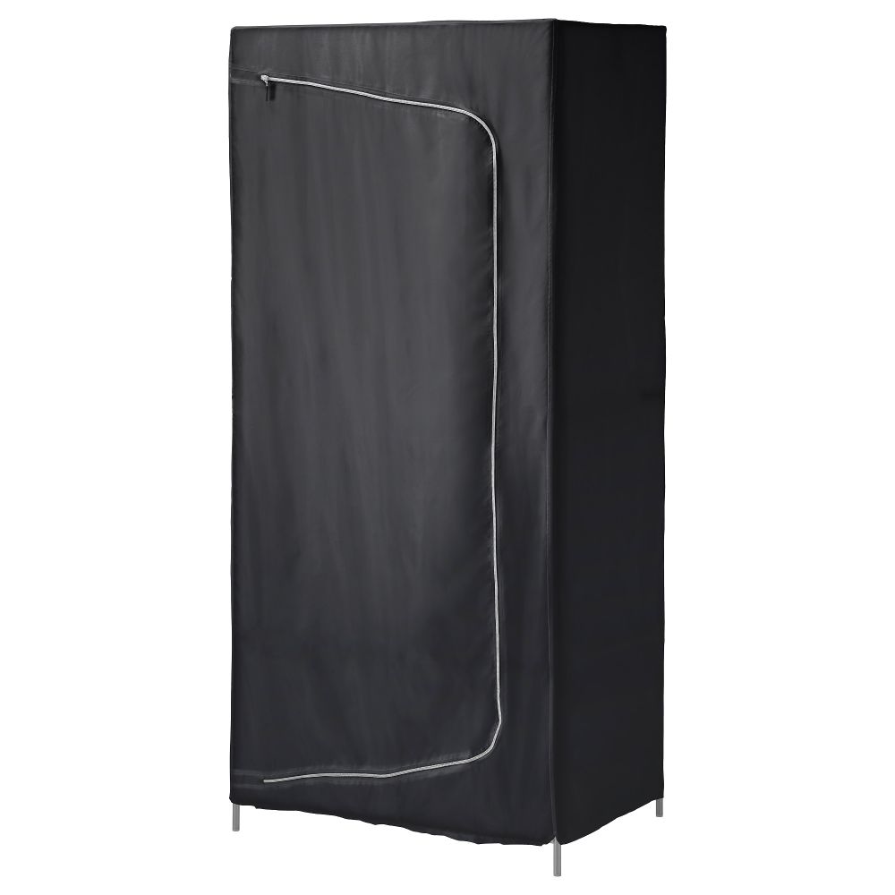 Гардероб БРЕЙМ, черный (80x55x180 см) - фото 1