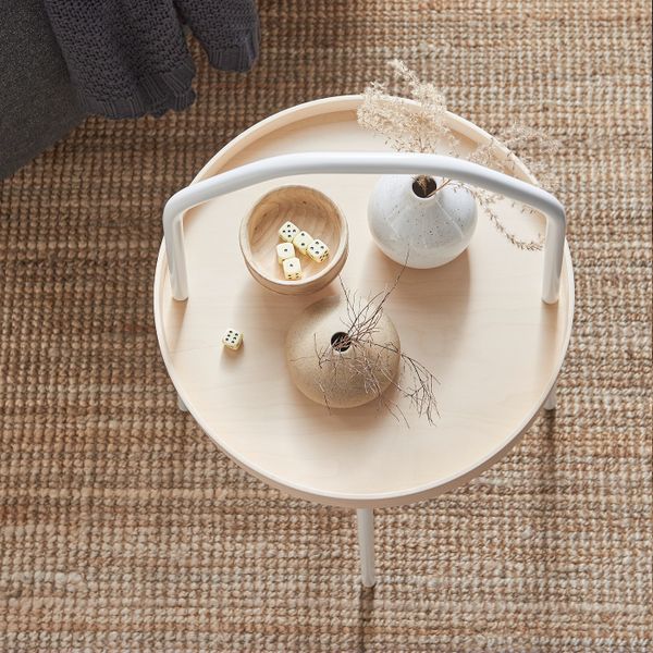 Придиванный столик, белый 38 см IKEA BURVIK БУРВИК 303.555.27 - фото 5