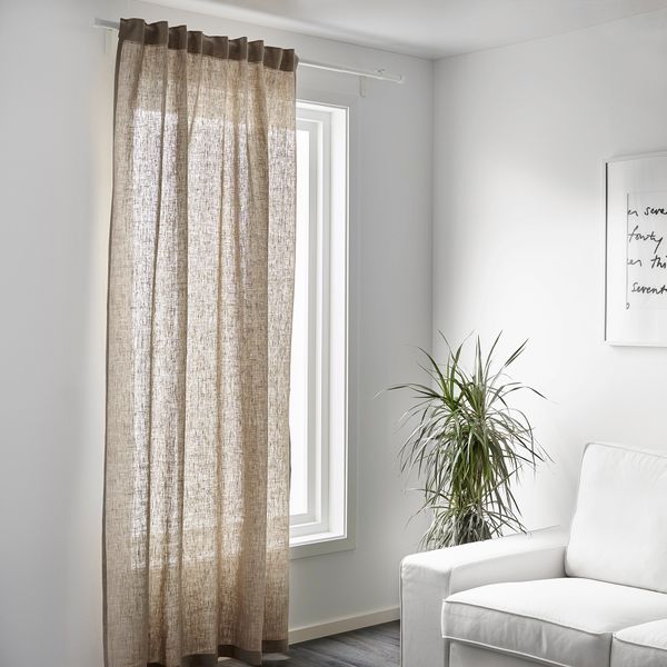 Ткань, 150 см, естественный IKEA AINA АЙНА 301.969.44 - схема-чертеж с размерами