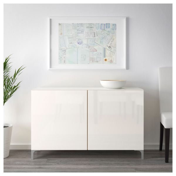 Комбинация для хранения с дверцами БЕСТО - схема-чертеж с размерами