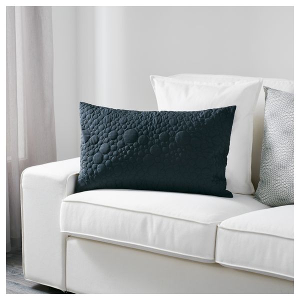 Чехол на подушку СКОГСЕК, черный (40x65 см) - схема-чертеж с размерами