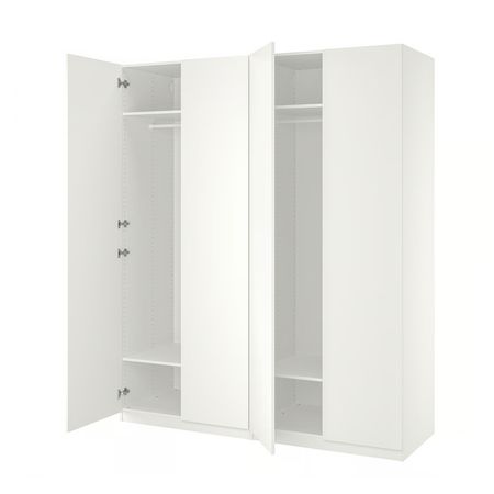 PAX / FORSAND Гардероб - белый/белый 200x60x236 см