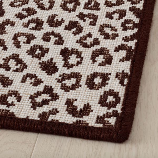 Ковер, безворсовый, 133x195 см, бежевый, коричневый IKEA JYDERUP 905.048.12 - фото 3