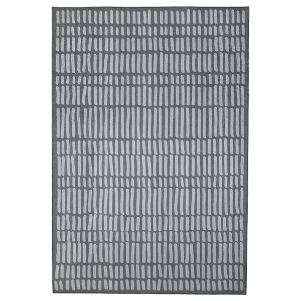 Ковер безворсовый, серый 133x195 см IKEA OMTÄNKSAM ОМТЭНКСАМ 004.694.55 - фото 1