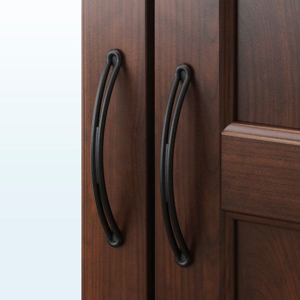 Шкаф платяной, коричневый 120x60x191 см IKEA SONGESAND СОНГЕСАНД 103.751.35 - схема-чертеж с размерами