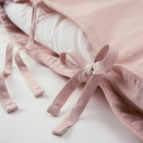 Пододеяльник и 1 наволочка, светло-розовый 150x200/50x70 см IKEA KRANSKRAGE КРАНСКРАГЕ 304.823.42 - фото 4