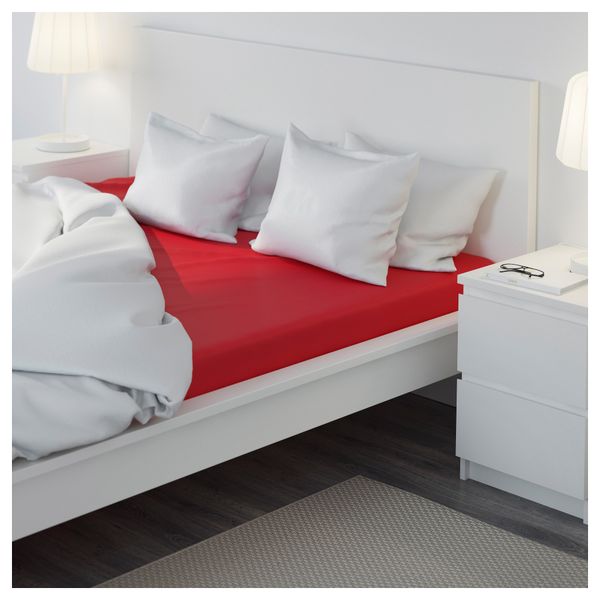 Простыня натяжная ДВАЛА, красный - фото 3