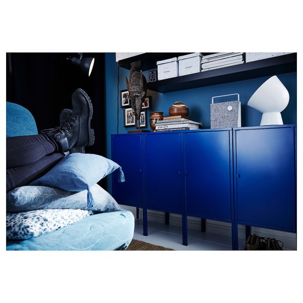 Шкаф, металлический/темно-синий 35x60 см IKEA ЛИКСГУЛЬТ 903.996.65 - фото 5