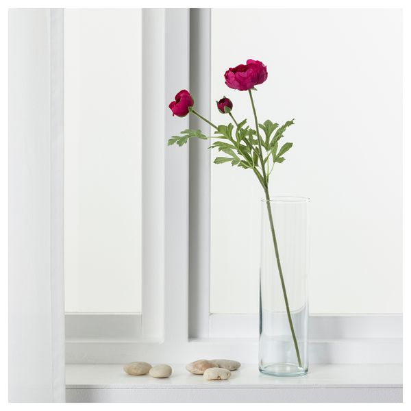 Цветок искусственный СМИККА, лютик, темно-розовый (52 см) - фото 2