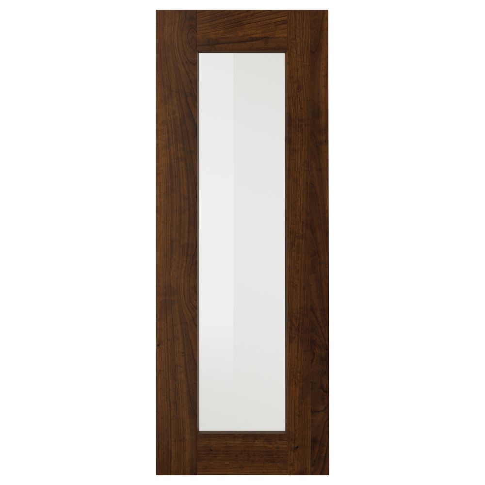 Стеклянная дверь ЭДСЕРУМ, под дерево коричневый - фото 1