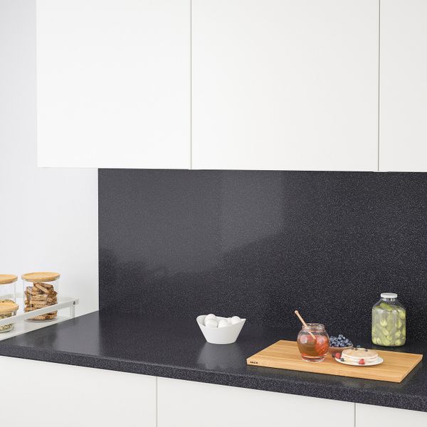 Настенная панель под заказ, черный-белый под камень/акрил 1 м²x1.2 см IKEA KLINGSTA КЛИНГСТА 104.272.43 - схема-чертеж с размерами