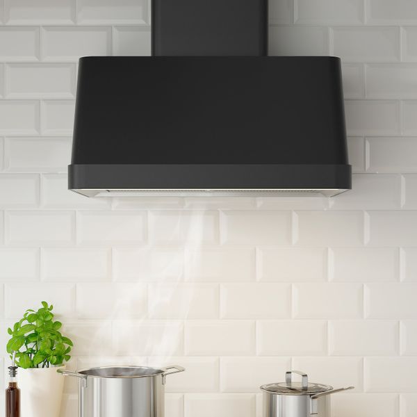 Колпак вытяжного шкафа стенного крепл, черный IKEA FOKUSERA ФОКУСЕРА 303.939.73 - фото 3