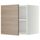 Верхний шкаф на холодильник, морозильник МЕТОД, белый, Брокхульт светло-серый
