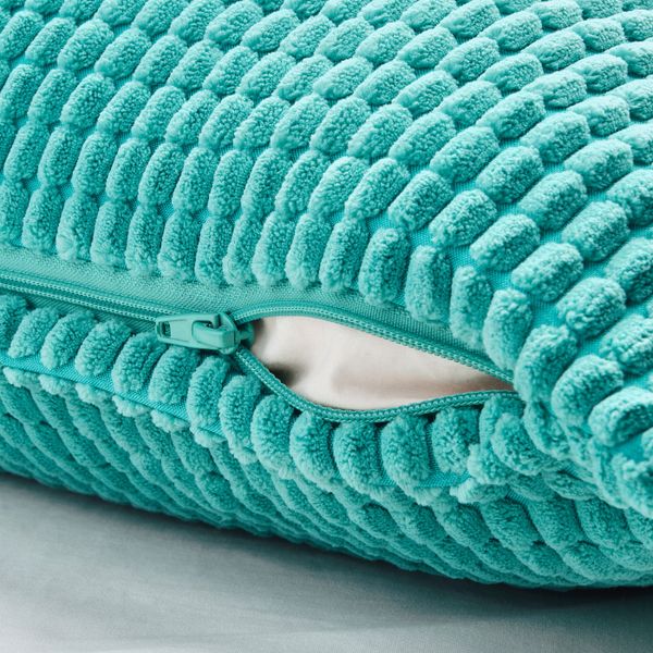 Чехол на подушку, бирюзовый 50x50 см IKEA GULLKLOCKA ГУЛЛЬКЛОКА 804.649.39 - схема-чертеж с размерами