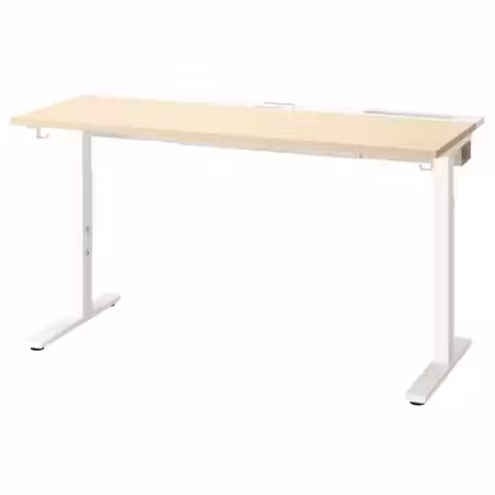 MITTZON МИТТЗОН Письменный стол - березовый шпон/белый 140x60 см