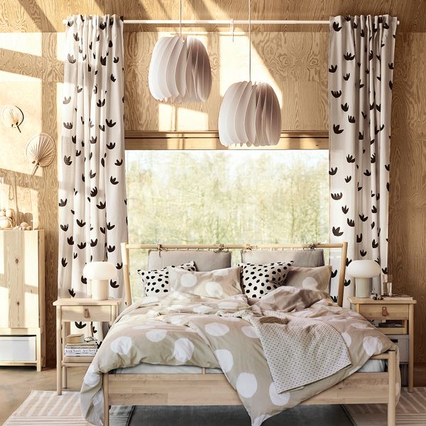 Ковер, короткий ворс, 80x150 см, бежевый, белый IKEA VEJSTRUP 705.254.53 - фото 5