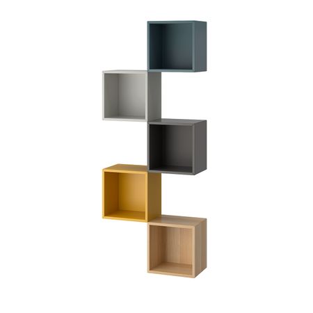 Комбинация для хранения, разноцветный 2 70x25x175 см IKEA EKET ЭКЕТ 293.860.73