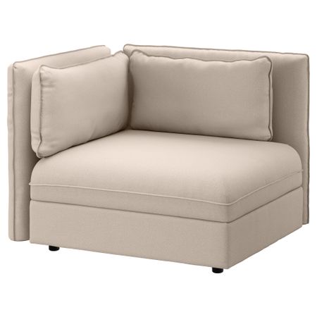 Секция дивана со спинкой ВАЛЛЕНТУНА, Оррста бежевый