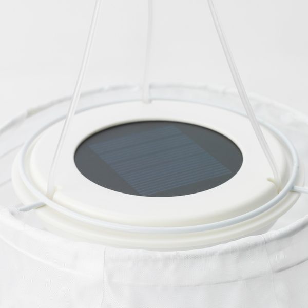 Подвесная светодиодная лампа, для сада/овал белый 60 см IKEA СОЛВИДЕН 104.516.81 - фото 1