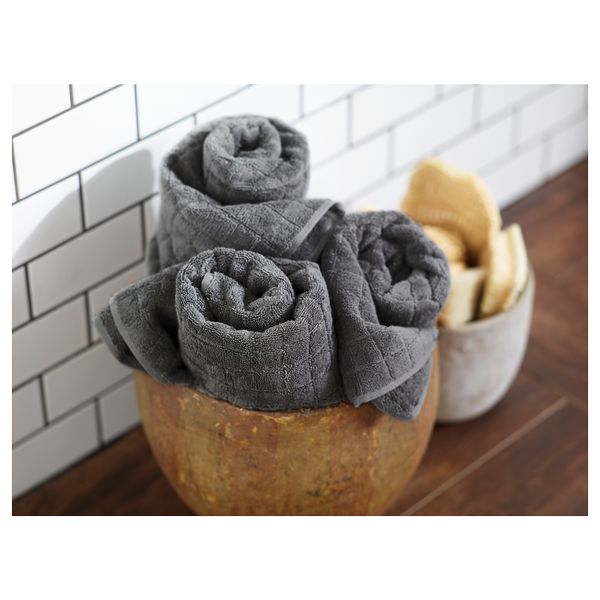 Полотенце ОФЬЕРДЕН, серый (50x100 см) - схема-чертеж с размерами