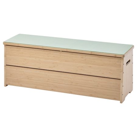 Скамья с отделением для хранения, 100x30x37 см, бамбук IKEA DAJLIEN 205.572.86