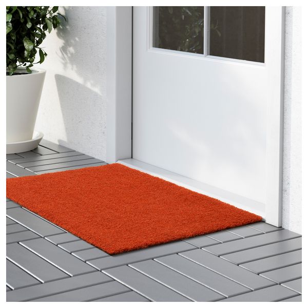 Придверный коврик ОПЛЕВ, д/дома/улицы оранжевый (50x80 см) - фото 3
