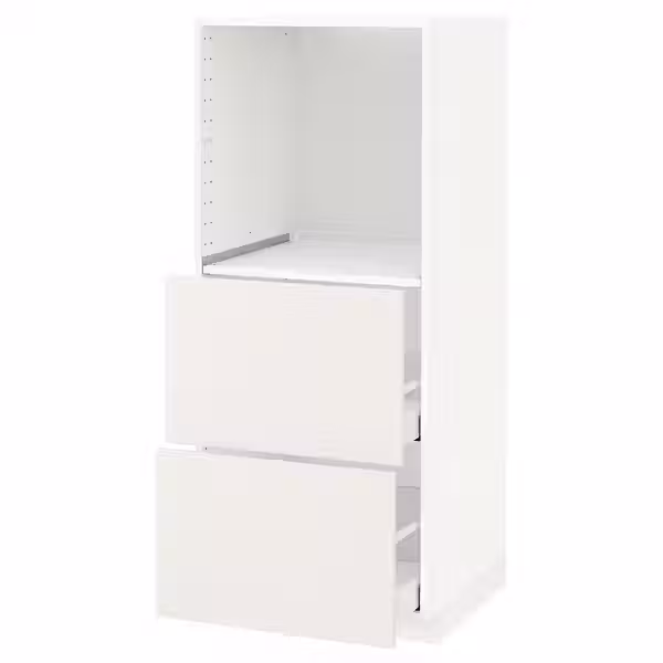 METOD / MAXIMERA Высокий шкаф с 2 ящиками д/духовки - фото 1