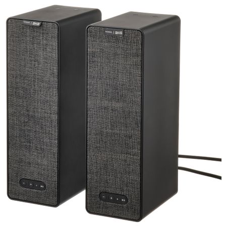 WiFi-динамики, полка, черный, 2 предмета поколение 2 IKEA SYRLIG СИРЛИГMFONISK 595.041.69