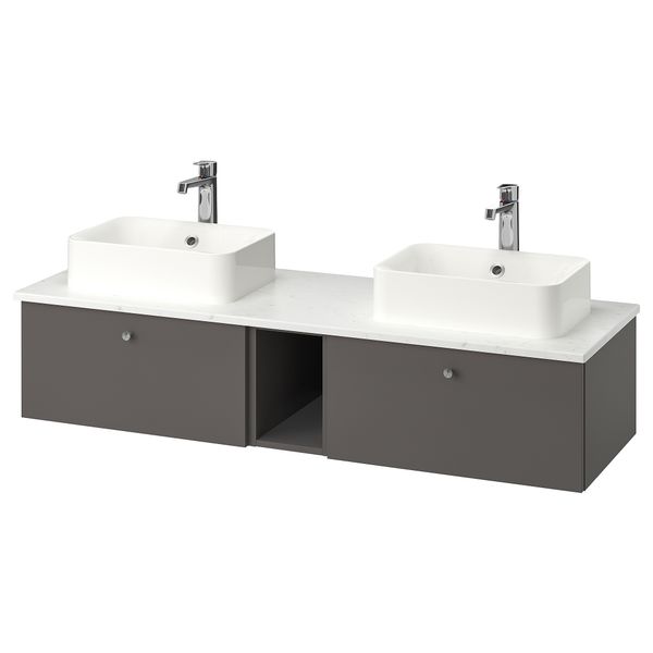 Шкаф со столешницей 45x32 раковина, 142x49x43 cm IKEA HÖRVIK ХОРВИК, GODMORGON ГОДМОРГОН, TOLKEN ТОЛКЕН 293.385.34 - фото 2