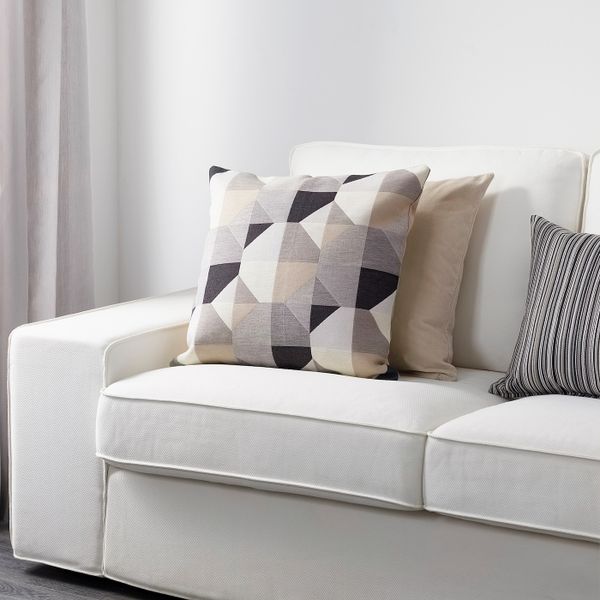 Чехол на подушку, бежевый 50x50 см IKEA SVARTHÖ СВАРТХО 503.538.34 - фото 3