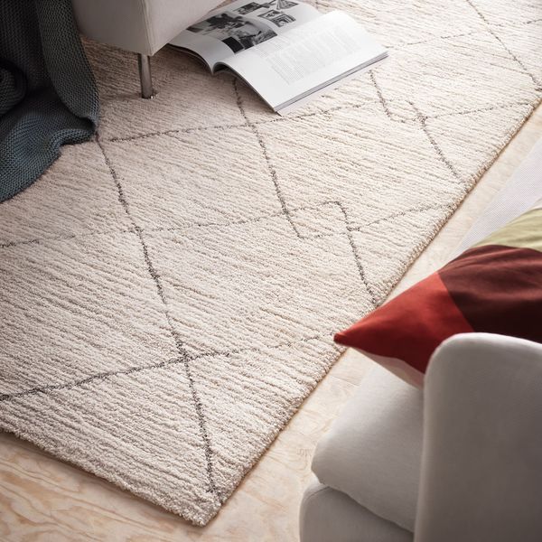 TVERSTED Ковер, короткий ворс - бежевый 133x195 см - фото 2