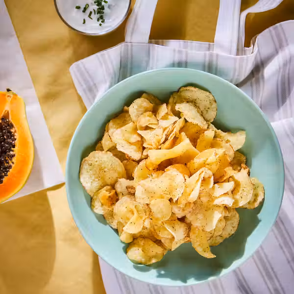 ENSTÄMMIG ЭНСТЭММИГ Картофельные чипсы - сметана лук 150 гр - фото 3