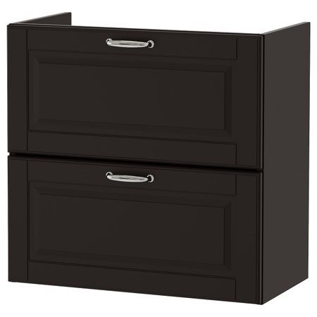 Шкаф для раковины с 2 ящ, Кашён темно-серый 60x32x58 см IKEA ГОДМОРГОН 003.876.24